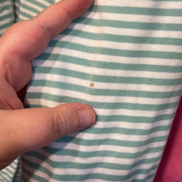 ORVIS XL midi cotton button front robe housedress night gown striped modest - Picture 6 of 10